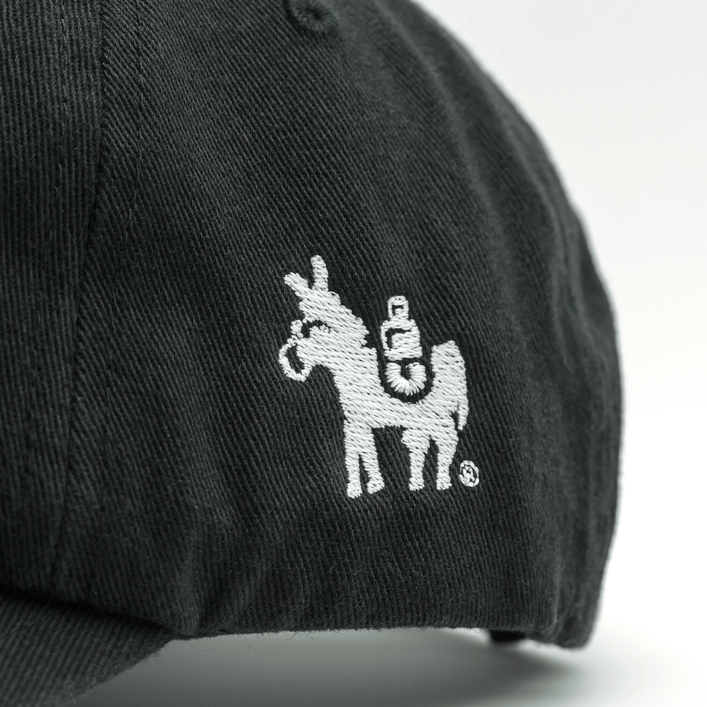 Hat Detail Side Mule Logo Black