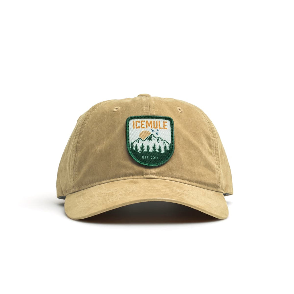 Tan hat front view 